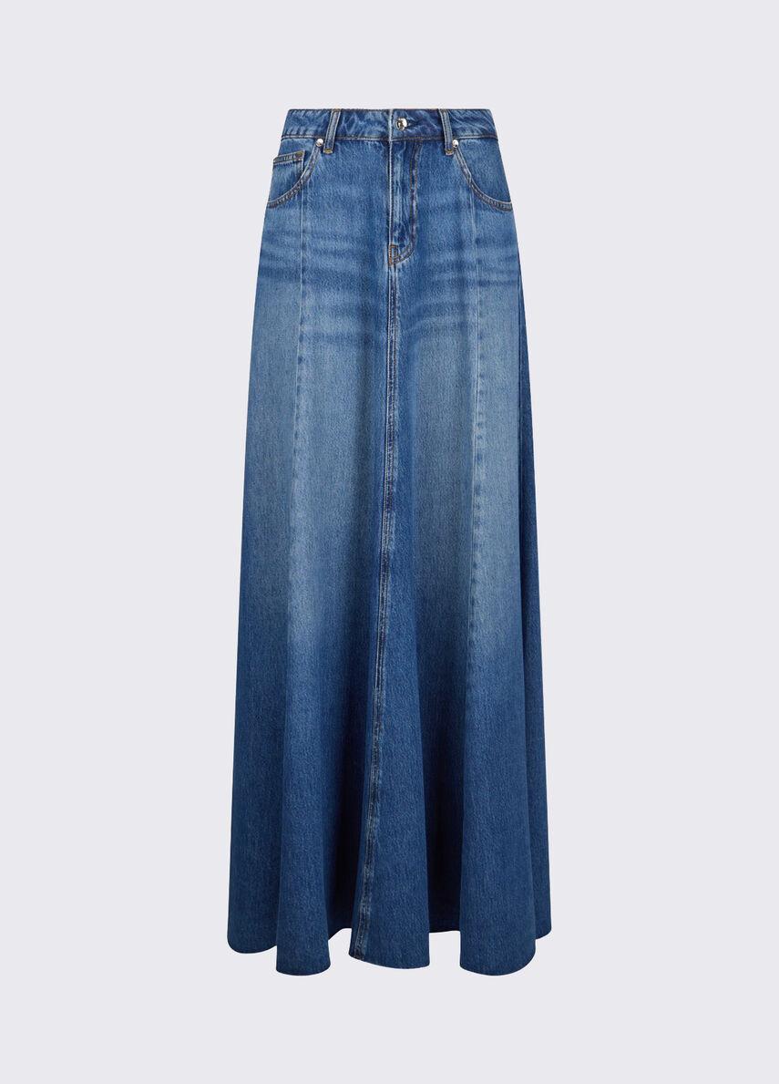gonna lunga in denim UA6171D0319 79010 LIU JO DENIM 
