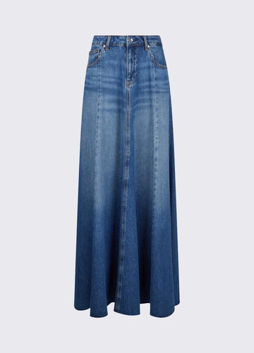 gonna lunga in denim UA6171D0319 79010 LIU JO DENIM 