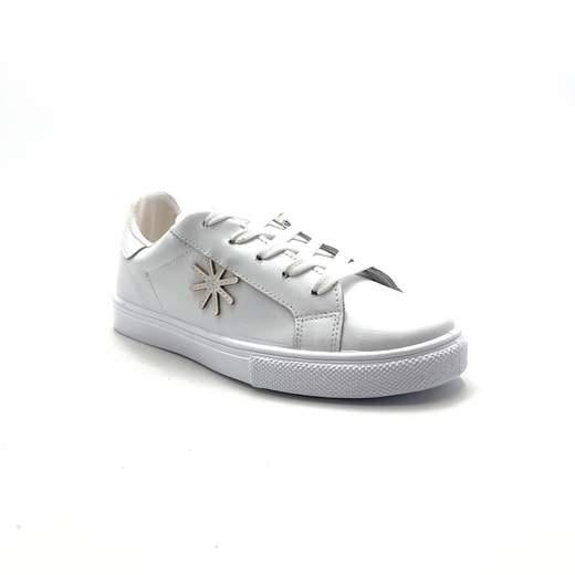 sneakers pelle con logo MR3348 BIANCO MANUEL RITZ 