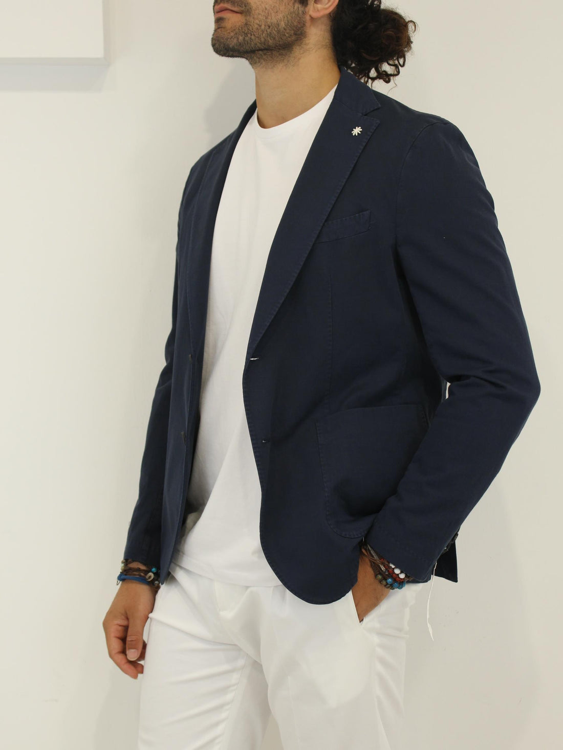 giacca in cotone e lino 3632G2728T 243220 89 MANUEL RITZ 