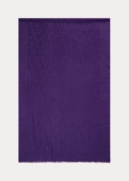 sciarpa con loghi all over 454-927104 004 LAUREN RALPH LAUREN 