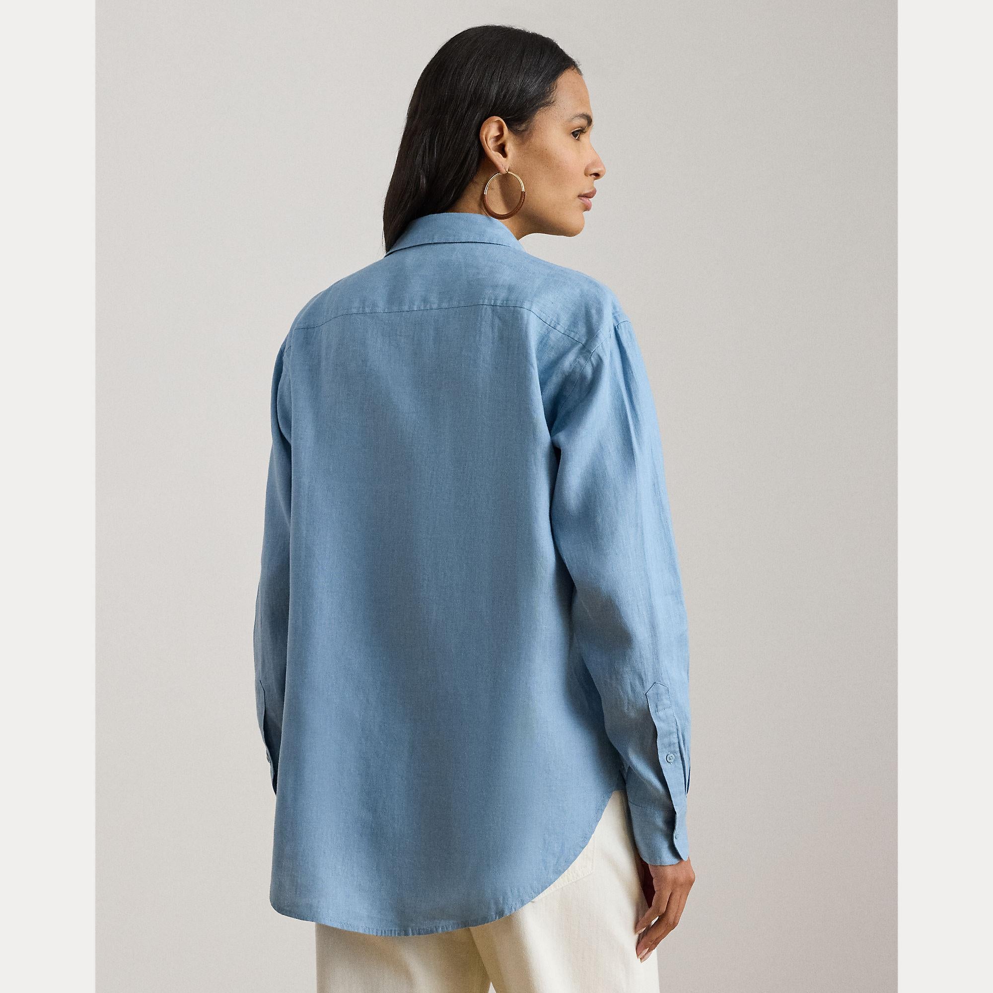 camicia relaxed fit in lino 200-P08913 001 LAUREN RALPH LAUREN 