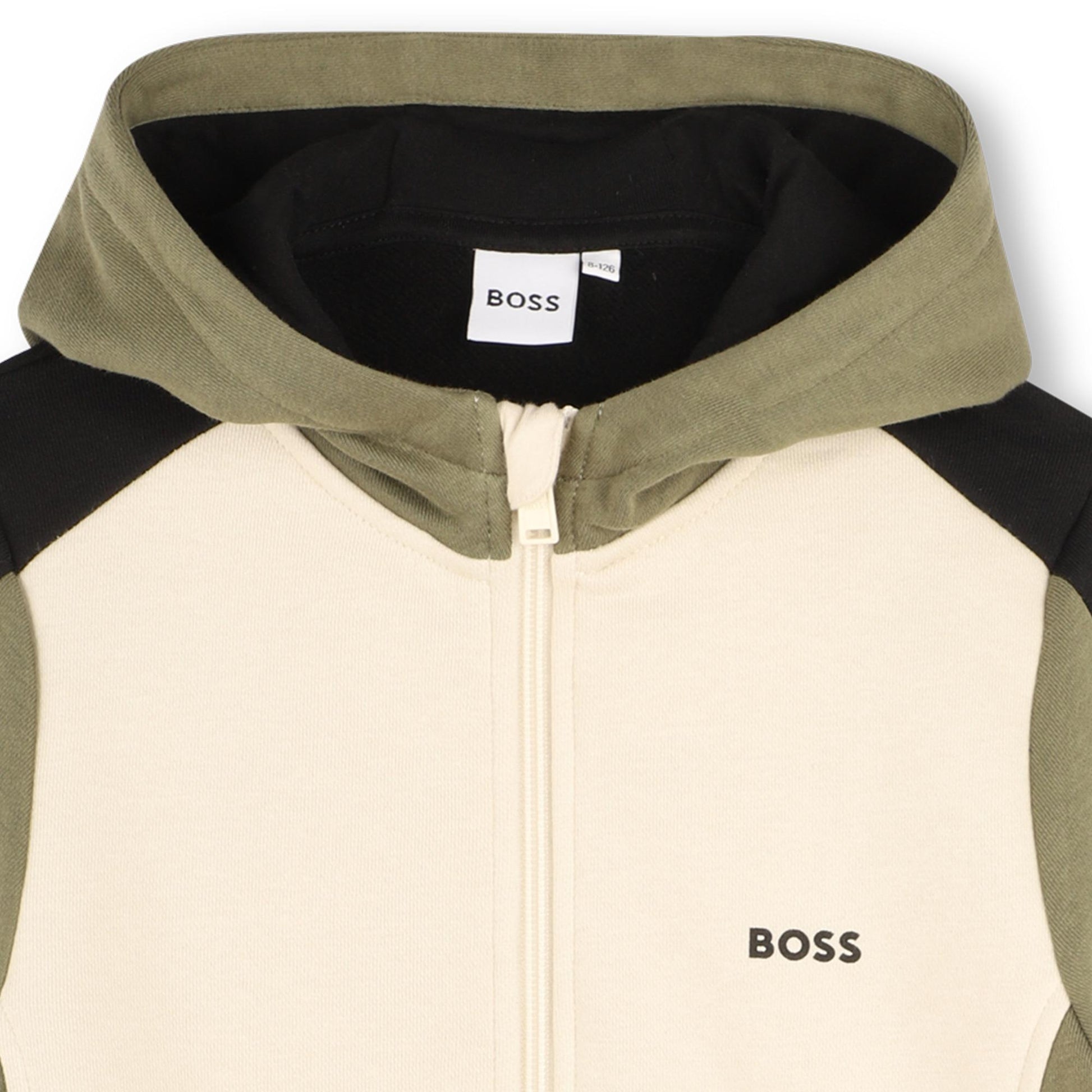 felpa con cappuccio e full zip J52322 21C BOSS 