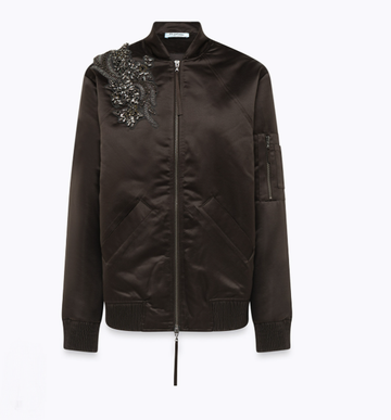 bomber in duchesse con ricamo RF5286T273A 90840 Blugirl 