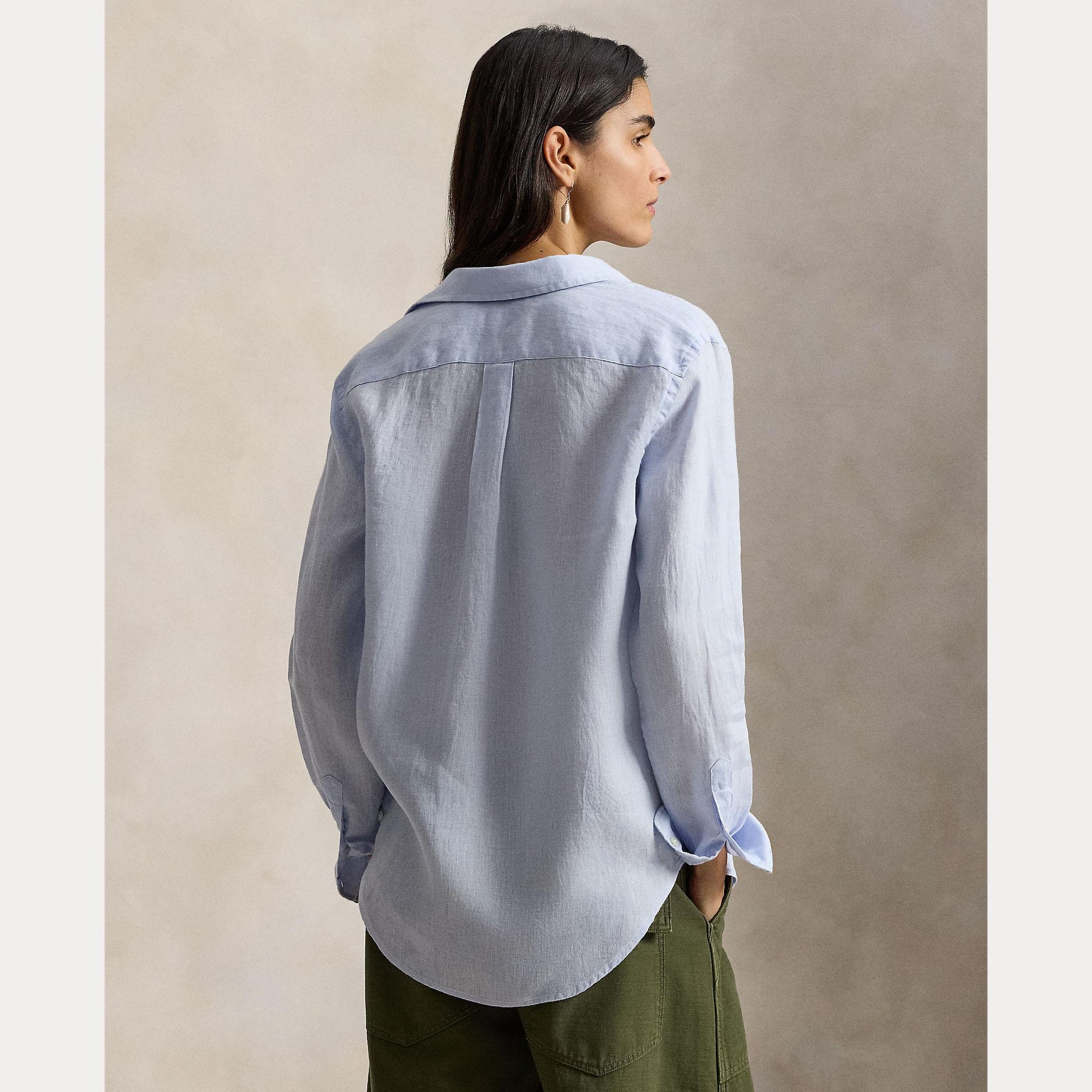 camicia in lino 211-970730 503 RALPH LAUREN POLO 