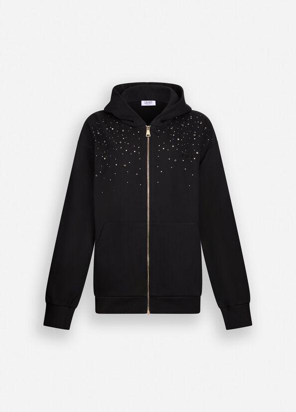 felpa full zip UF5253F0873 22222 LIU JO DENIM 