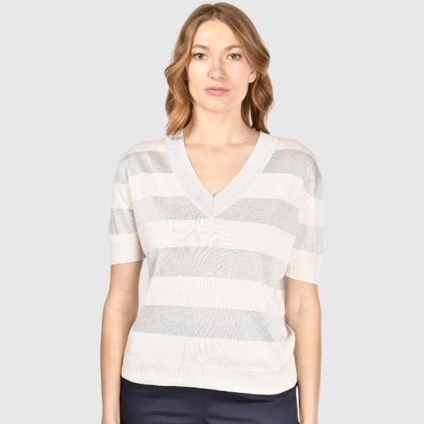 t-shirt in maglia 57220 23702 005 GRAN SASSO 