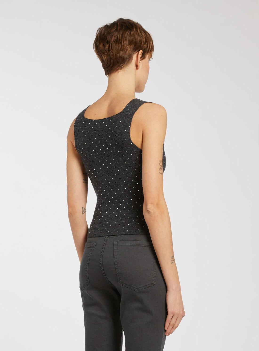 top con applicazioni AFIDE2 004 MARella MONOCHROME 