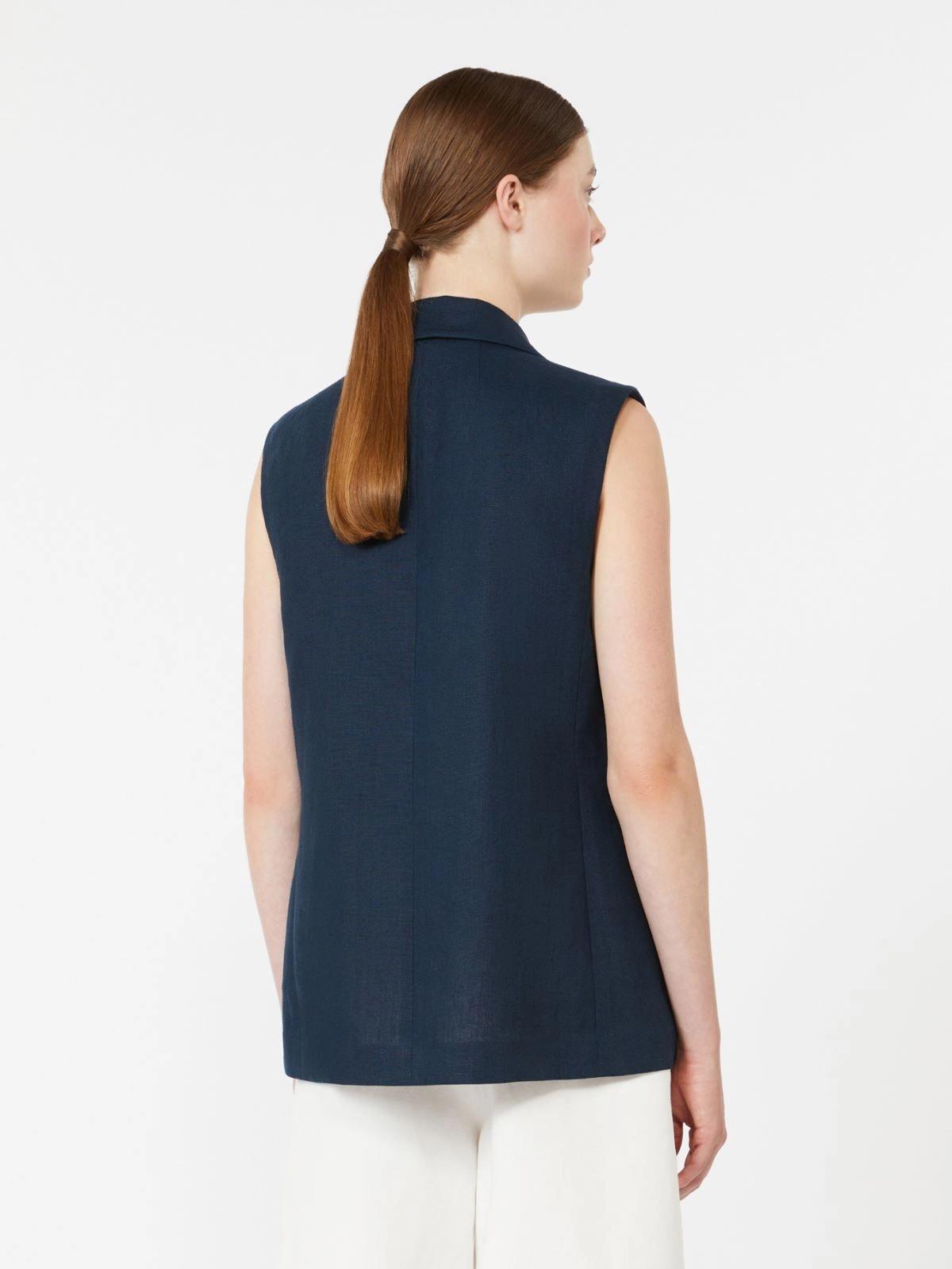 gilet in stuoia di lino SMMBIRD 004 S MAXMARA 