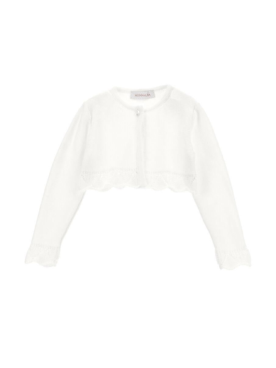 cardigan in cotone monnalisa 73C800 3066 0001 MONNALISA 