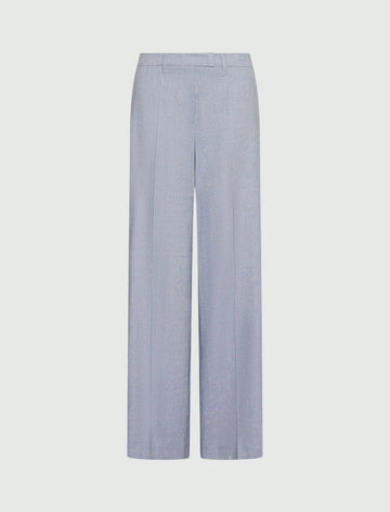 pantalone a palazzo in chevron di lino MLLODINO 003 MARella 