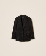 TWINSET ACTITUDE blazer con ricamo a mano Nero