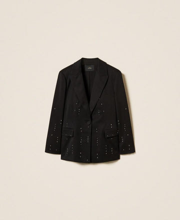 blazer con ricamo a mano 252AT2010 00006 TWINSET ACTITUDE 