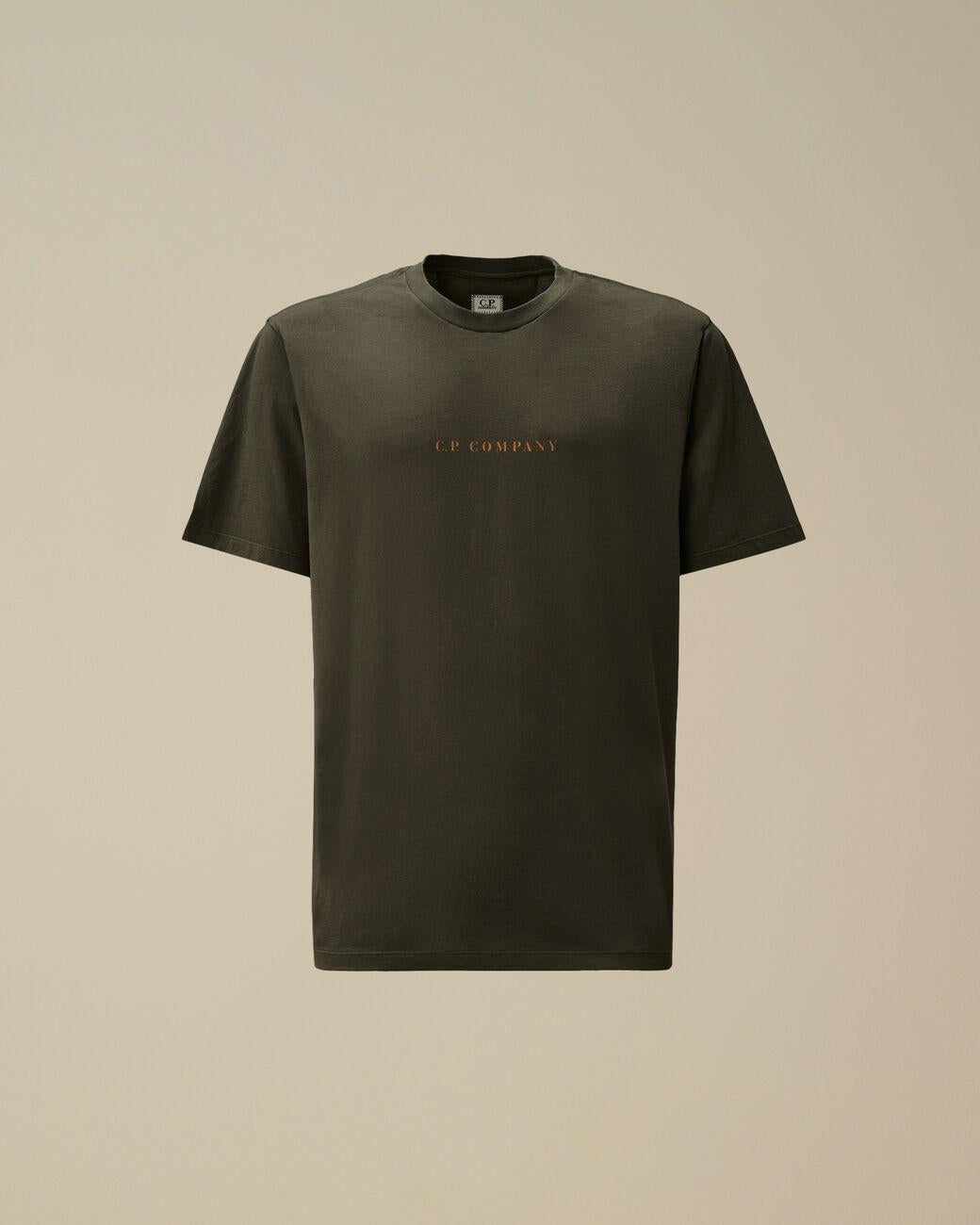 t-shirt con maxi logo schiena 19CMTS104A 005100W 978 CP COMPANY 