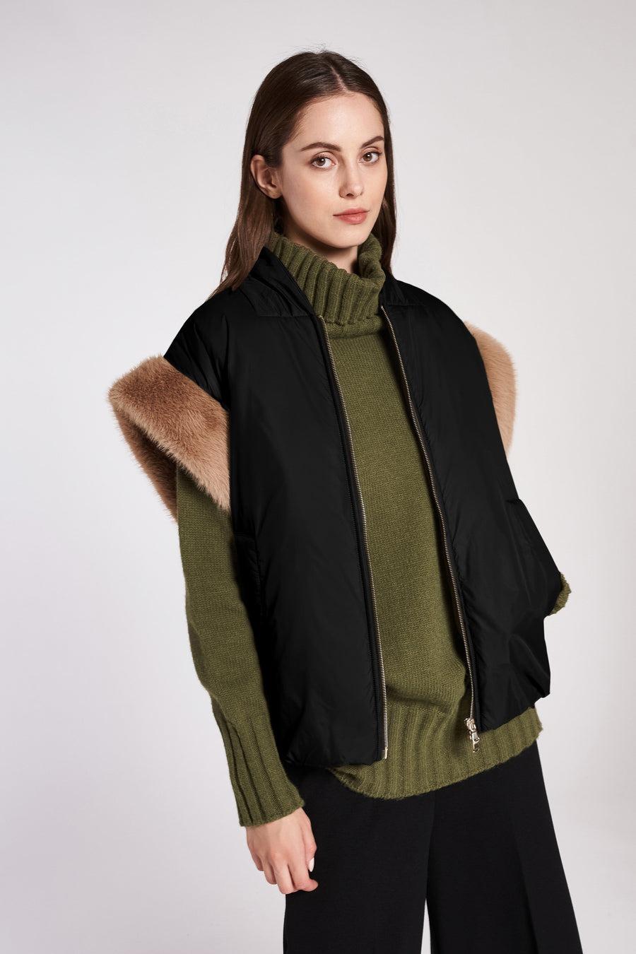 bomber smanicato in ecovisone LOFE16 10 CARLAG 