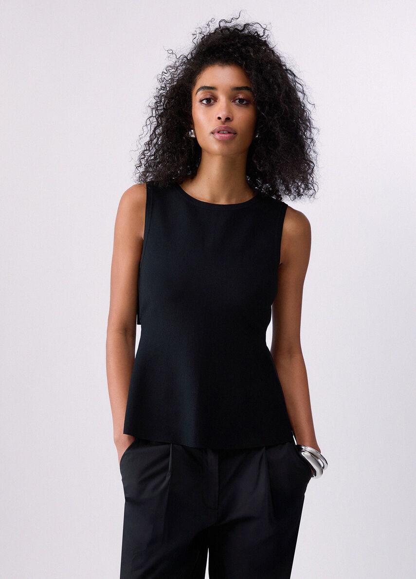 maglia cut out WA6468MS55N 22222 LIU JO WHITE 