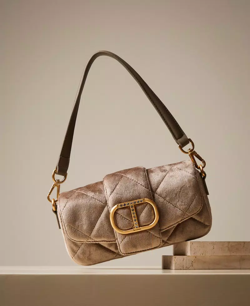 borsa a tracolla amie in velluto 252TB7180 12129 TWINSET 