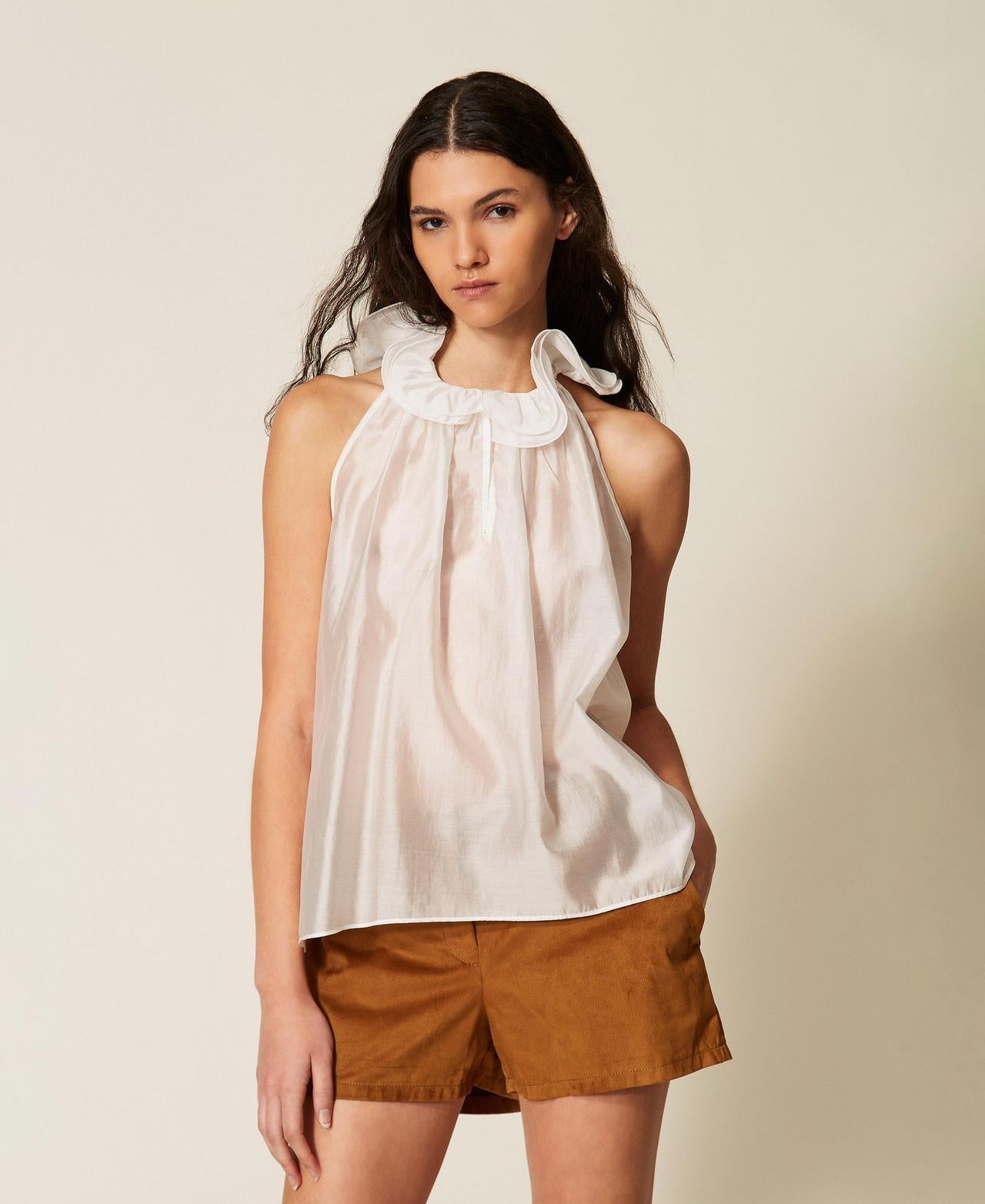 top con volant 261AP2184 00526 TWINSET ACTITUDE 