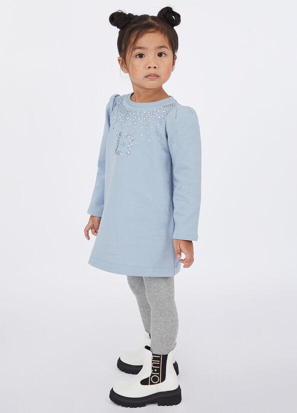 abito in felpa di cotone KF5073F0724 64010 LIU JO JUNIOR 