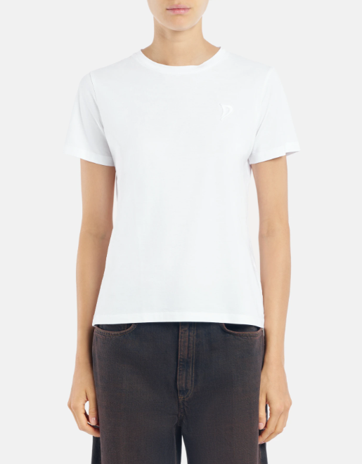 t-shirt con logo in tono S746JF0271DFZ4 000 DONDUP 