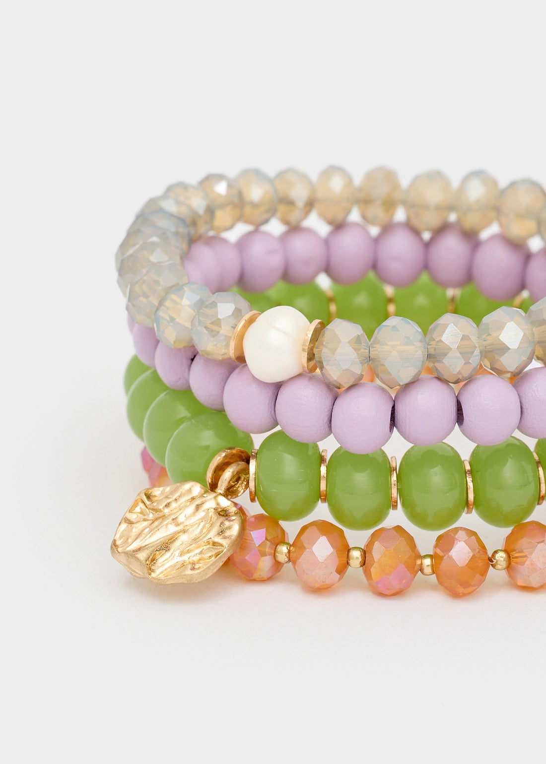 set bracciali elastici ABBR0190 VERDE NALI' 