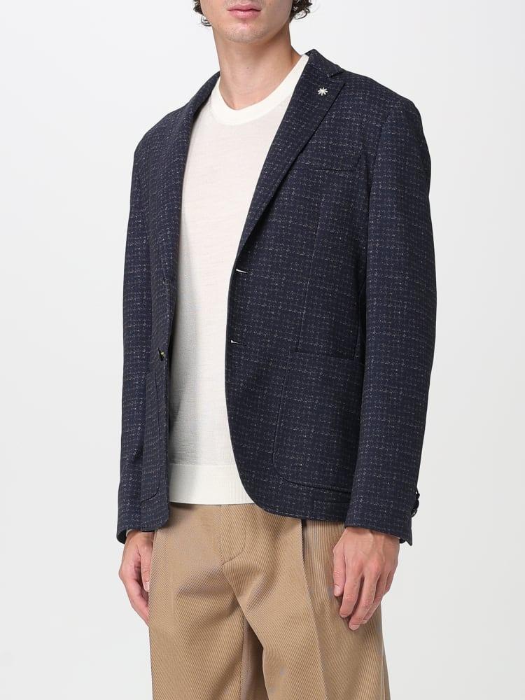 blazer monopetto a quadri 3932G2442MC 253756 89 MANUEL RITZ 