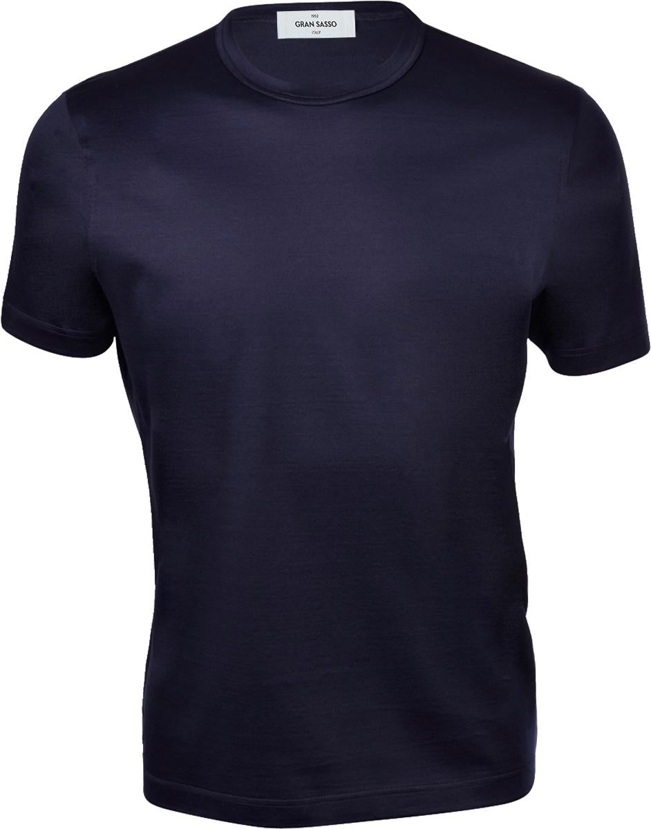 t-shirt basic in filo di scozia 60133 74002 598 GRAN SASSO 