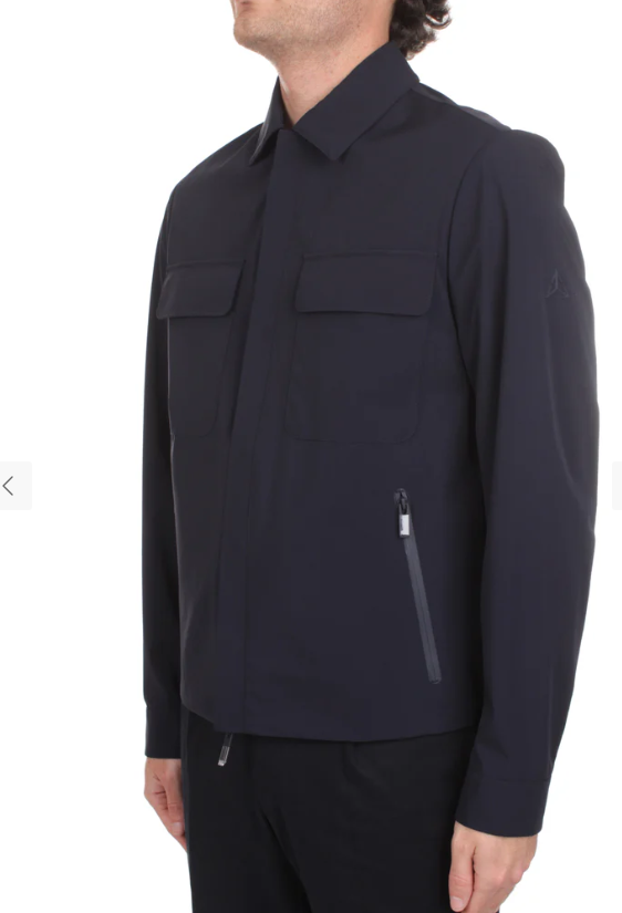camicia overshirt HE1440010 BLUE HESKIMO 