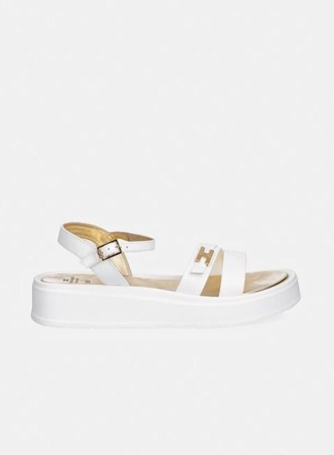 sandalo in pelle con logo F4A2E0593 BIA/AVO ELISABETTA FRANCHI 