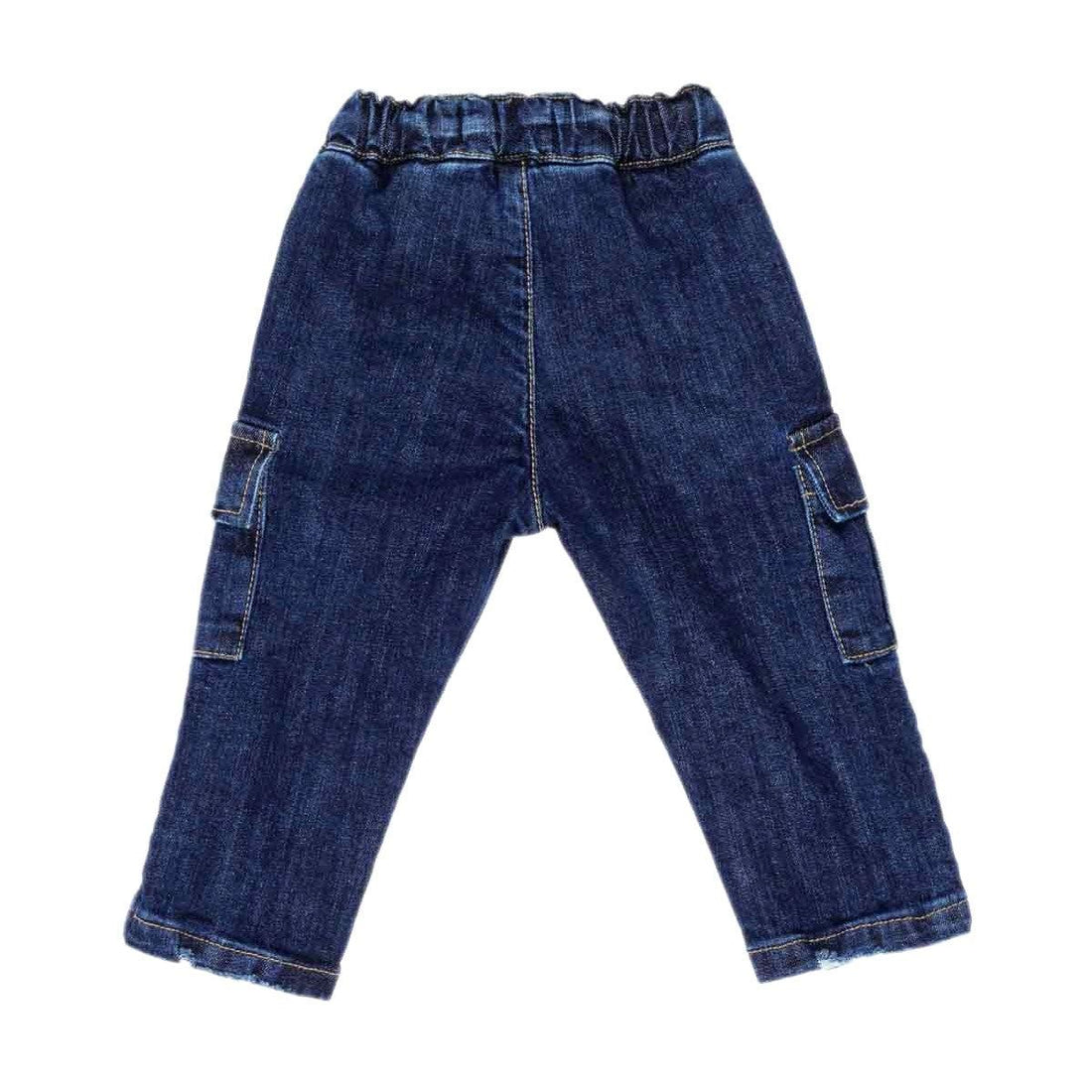 jeans cargo elasticizzato MR3173 BLU MANUEL RITZ KIDS 