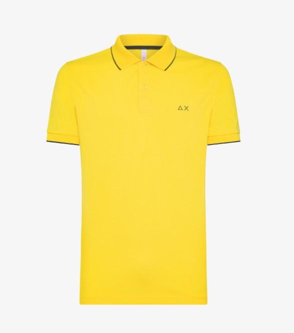 Polo in piquet con logo A34113 23 SUN68 