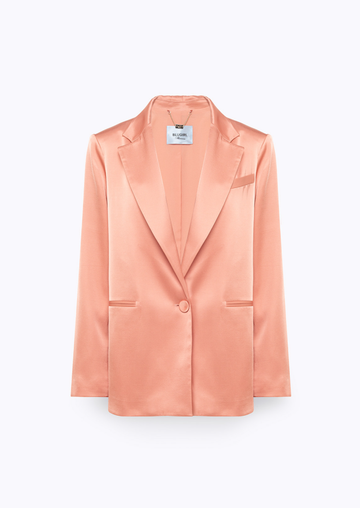 giacca over in raso RA6156T448A 61220 Blugirl 