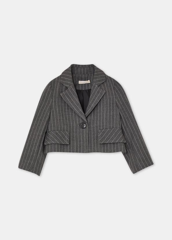 Blazer gessato KF5128T089A D3734 LIU JO JUNIOR 