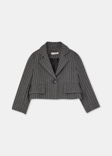Blazer gessato KF5128T089A D3734 LIU JO JUNIOR 