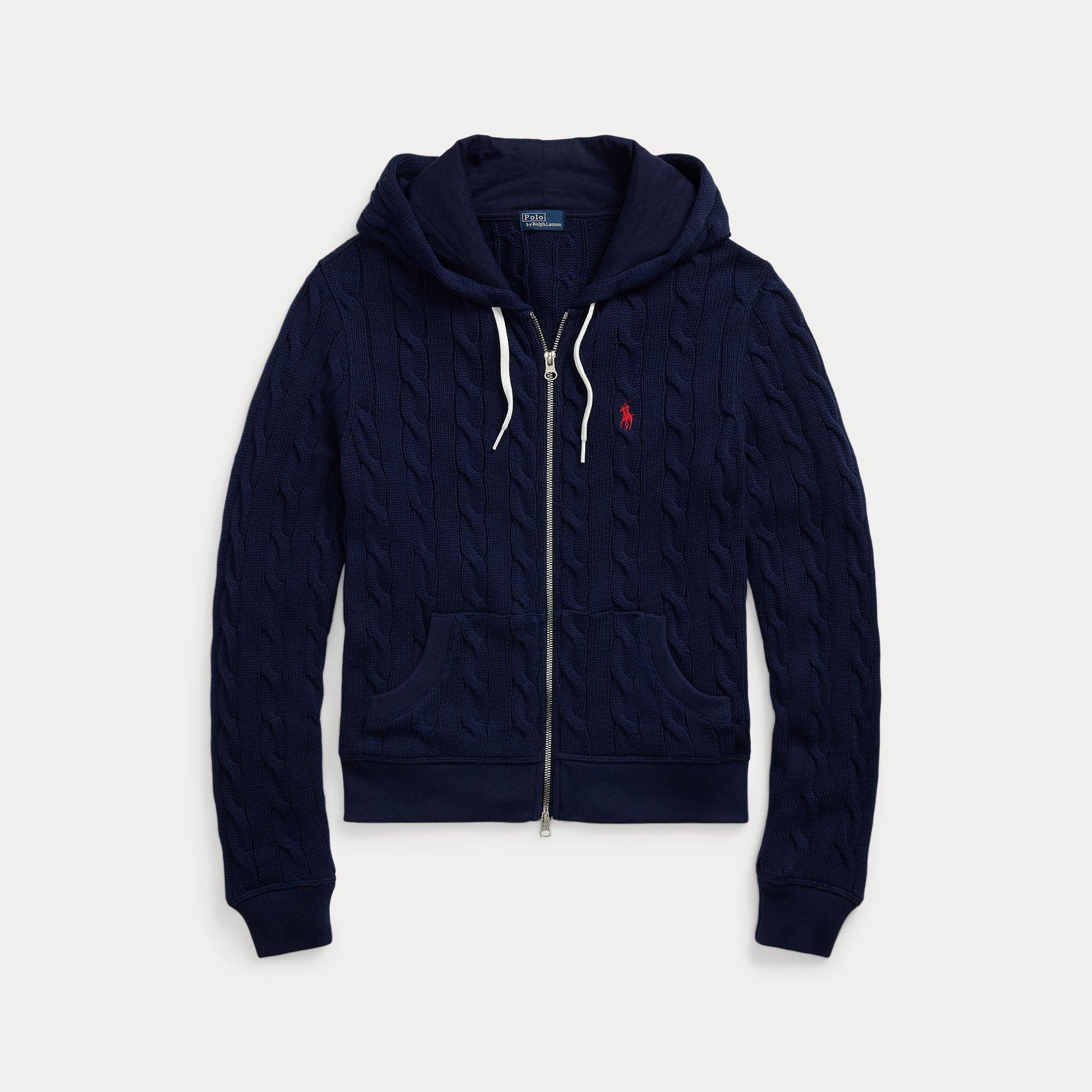 felpa con cappuccio in maglia 211-959124 001 RALPH LAUREN POLO 