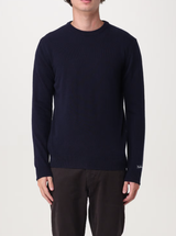 WOOLRICH maglione girocollo con logo Blu