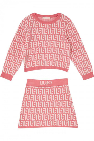 completo due pezzi con gonna KF5094MA07E M9988 LIU JO JUNIOR 