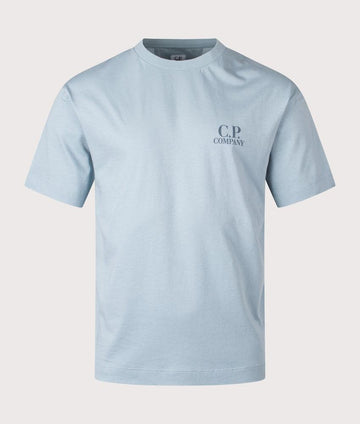 t-shirt printed graphics 20CMTS086A 005100W 809 CP COMPANY 