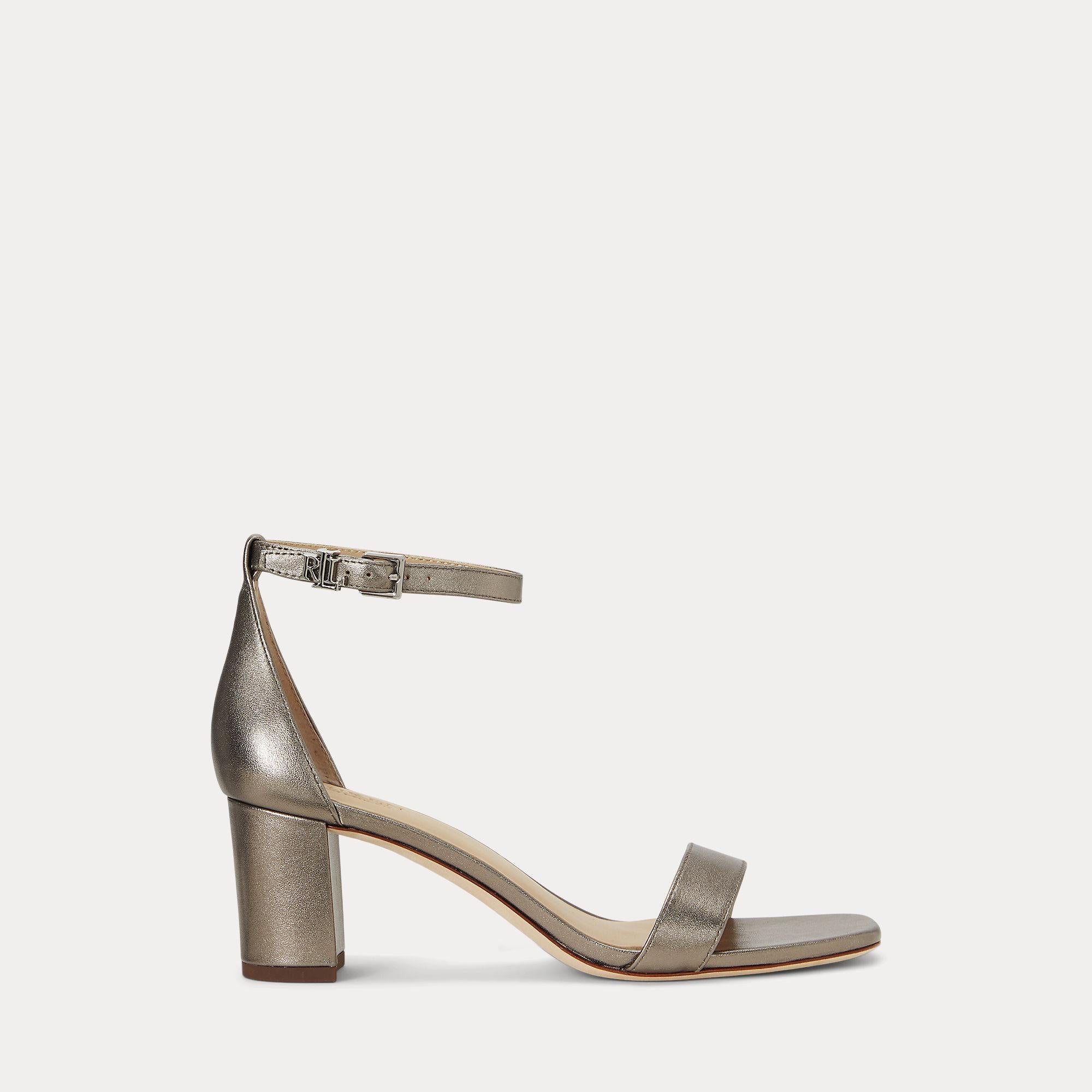 sandalo in nappa metallizzata 802-935562 003 LAUREN RALPH LAUREN 