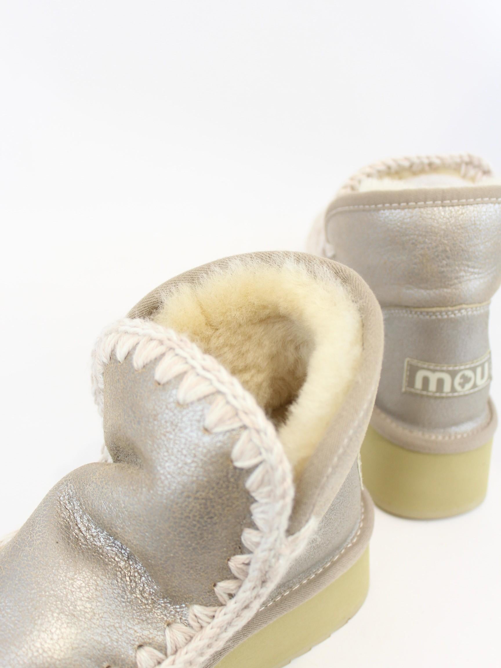 mini stivale eskimo in pelle MU.FW681000B STME MOU 