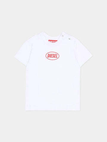 t-shirt con logo K00764 0GRAI K100 DIESEL 