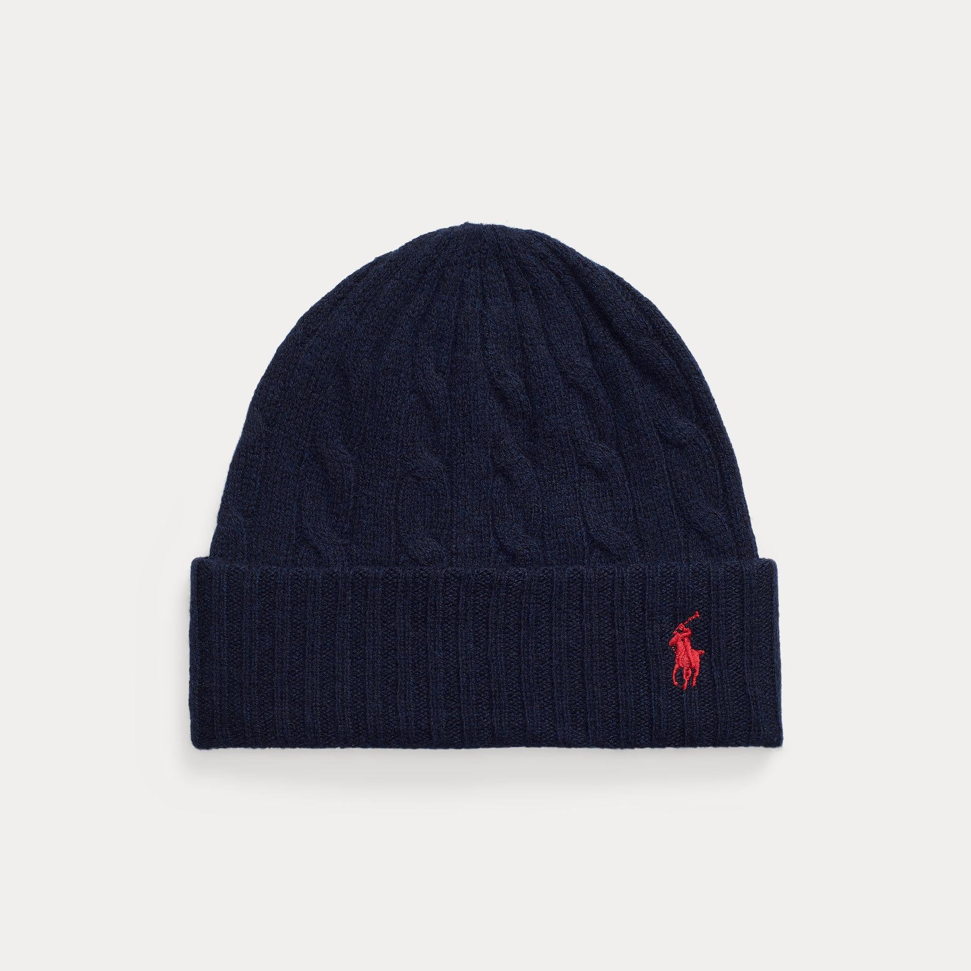 berretto in lana e cashmere a trecce 455-956315 003 RALPH LAUREN POLO 