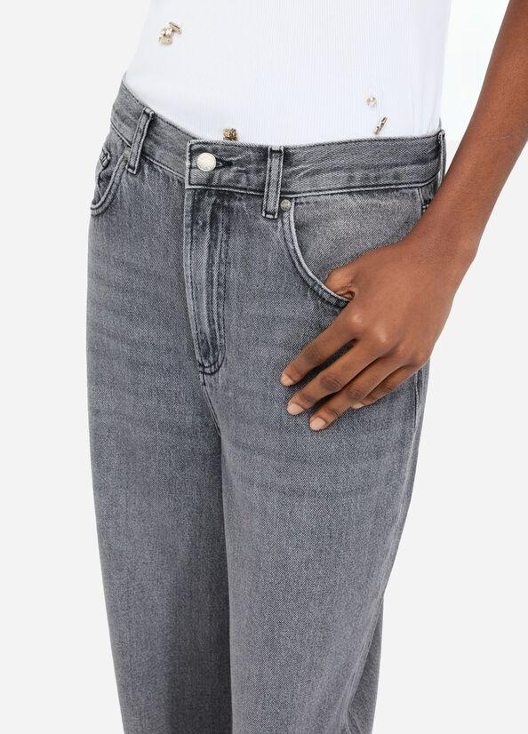 jeans baggy in denim UF5284DS048 87309 LIU JO DENIM 