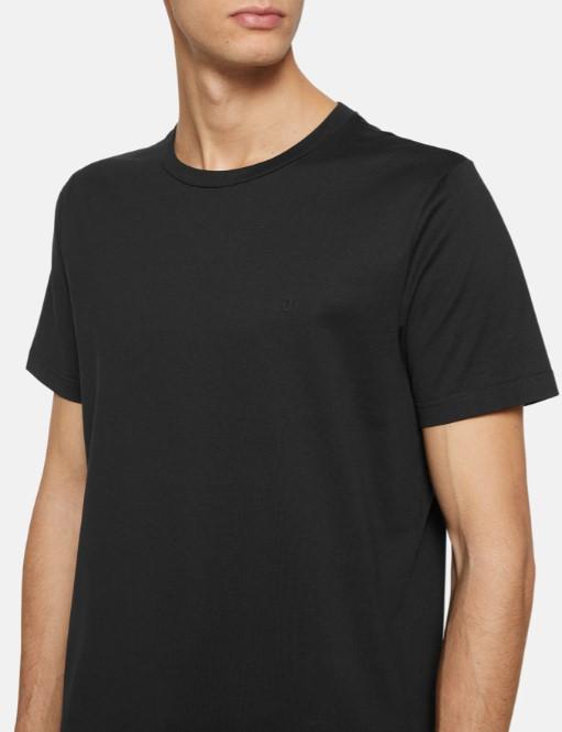 t-shirt con ricamo logo US198 JF0271U ZL4 999 DONDUP 