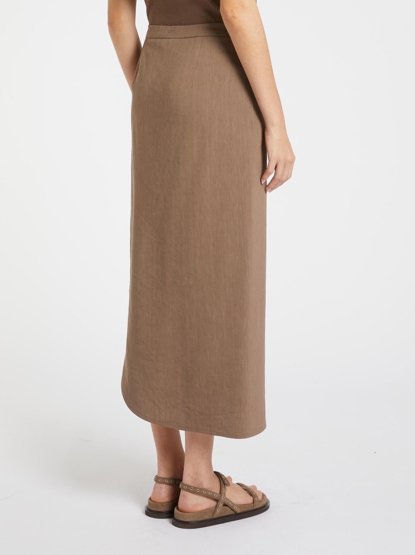 gonna lino stretch MLMFERITO 001 MARella MONOCHROME 