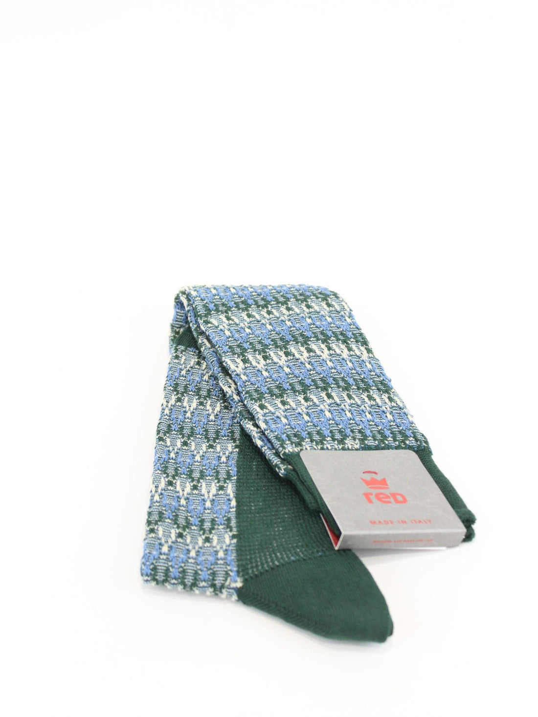 calze in cotone jacquard 64238G V0009 RED 