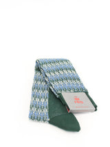 RED calze in cotone jacquard Verde