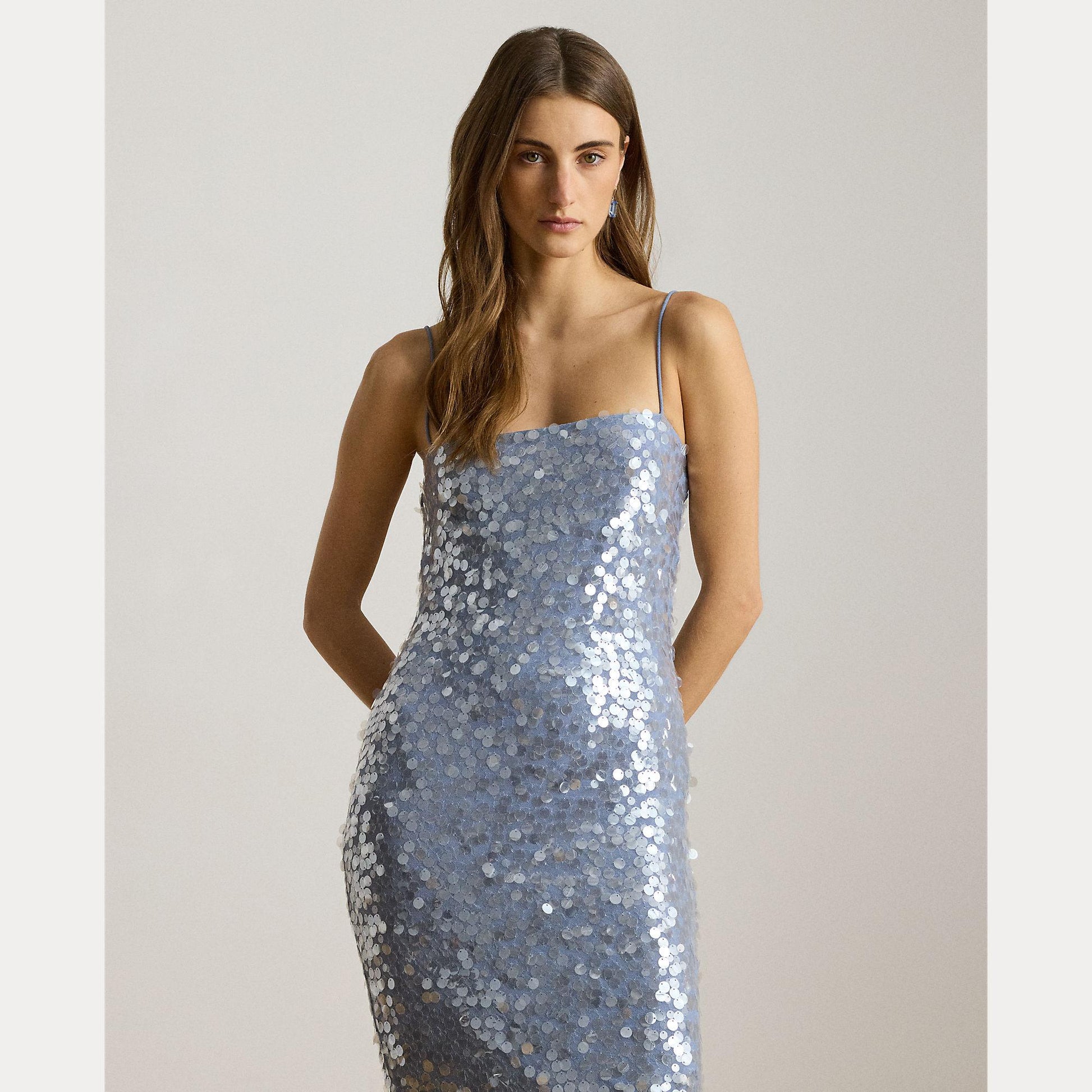abito midi in tulle con pailettes 253-P08697 001 LAUREN RALPH LAUREN 
