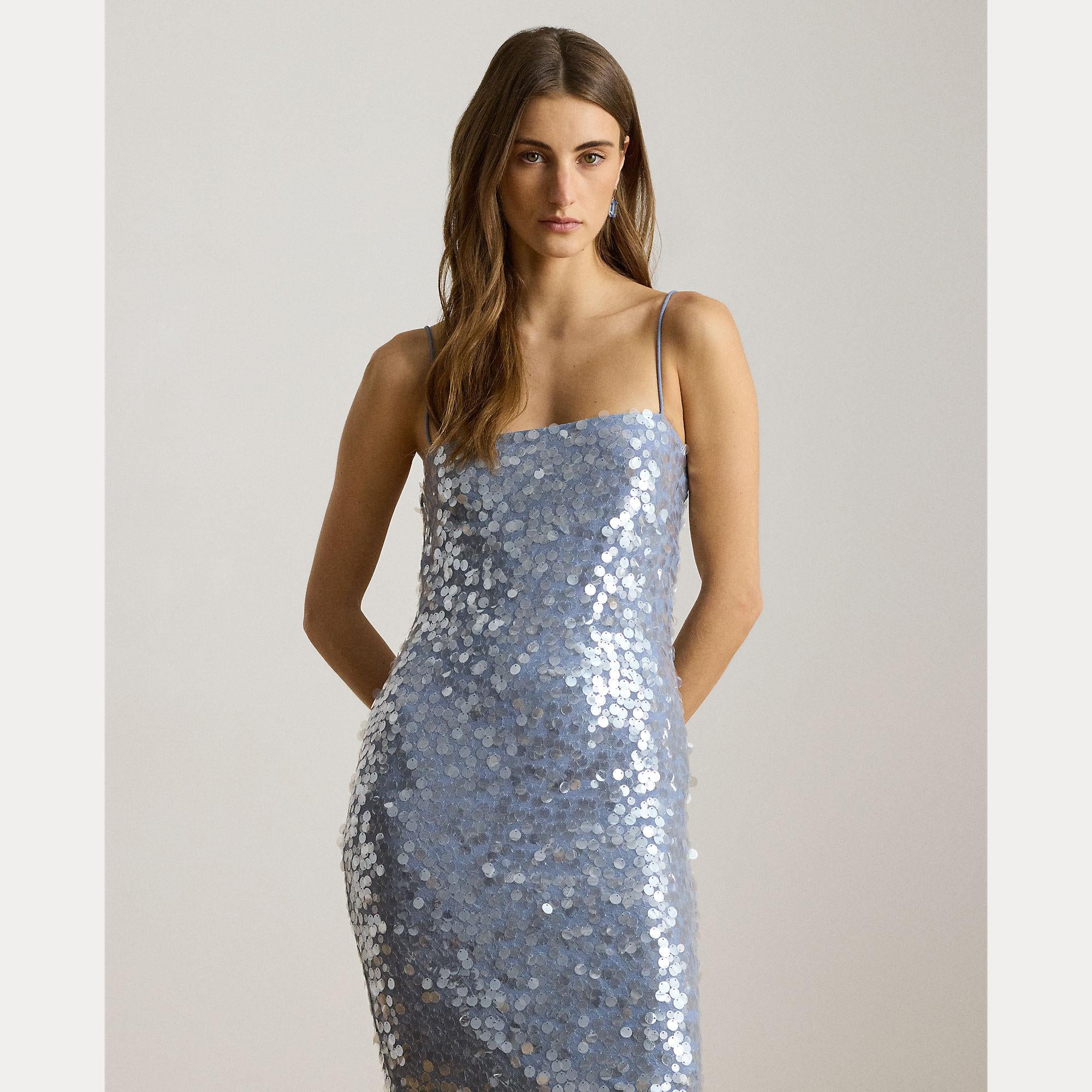 abito midi in tulle con pailettes 253-P08697 001 LAUREN RALPH LAUREN 