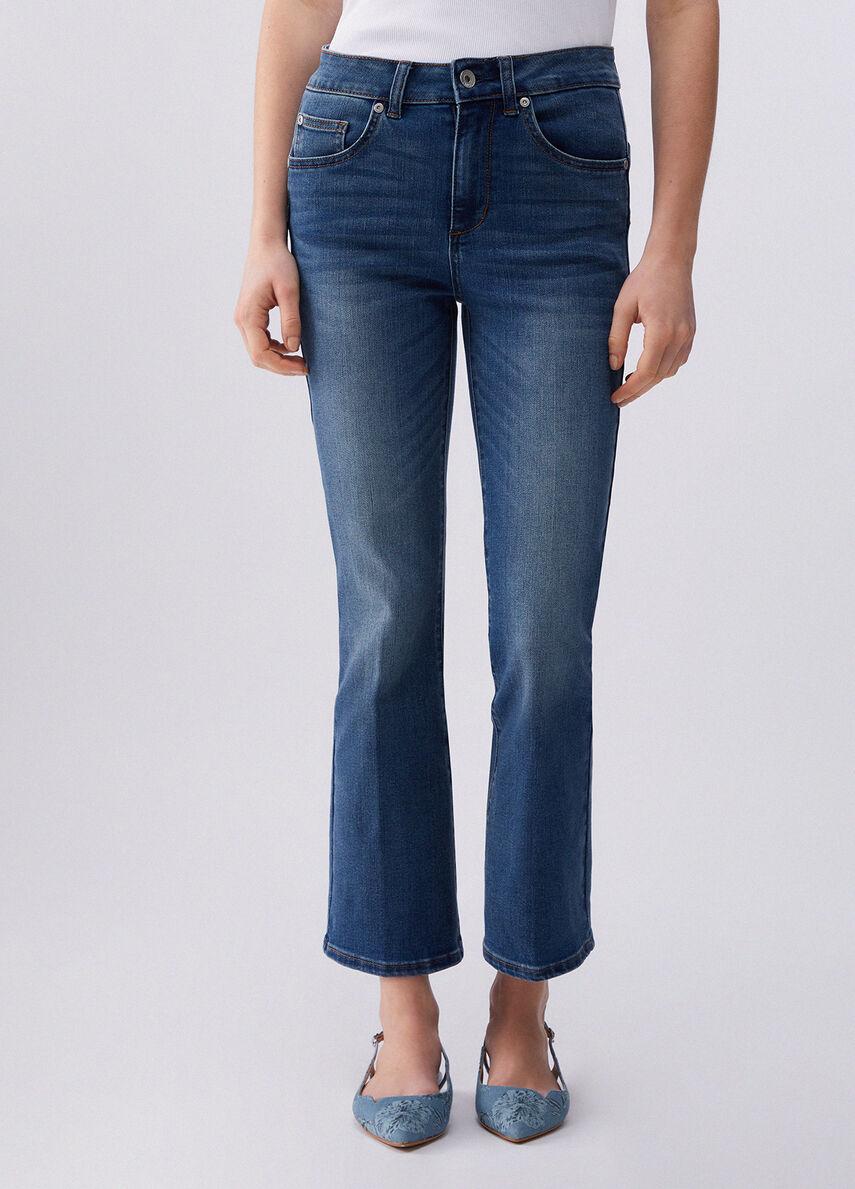 jeans flare cropped UA6040D0318 79012 LIU JO DENIM 